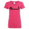 Women’s Glitter V-Neck T-Shirt Thumbnail