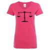 Women’s Glitter V-Neck T-Shirt Thumbnail