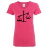 Women’s Glitter V-Neck T-Shirt Thumbnail