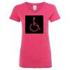Women’s Glitter V-Neck T-Shirt Thumbnail
