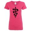 Women’s Glitter V-Neck T-Shirt Thumbnail