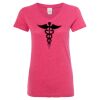 Women’s Glitter V-Neck T-Shirt Thumbnail