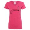 Women’s Glitter V-Neck T-Shirt Thumbnail