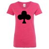 Women’s Glitter V-Neck T-Shirt Thumbnail