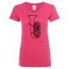 Women’s Glitter V-Neck T-Shirt Thumbnail