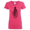 Women’s Glitter V-Neck T-Shirt Thumbnail
