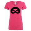 Women’s Glitter V-Neck T-Shirt Thumbnail