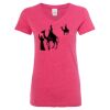 Women’s Glitter V-Neck T-Shirt Thumbnail