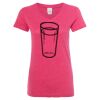 Women’s Glitter V-Neck T-Shirt Thumbnail
