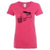 Women’s Glitter V-Neck T-Shirt Thumbnail