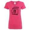 Women’s Glitter V-Neck T-Shirt Thumbnail