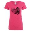 Women’s Glitter V-Neck T-Shirt Thumbnail
