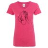 Women’s Glitter V-Neck T-Shirt Thumbnail