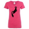 Women’s Glitter V-Neck T-Shirt Thumbnail