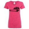 Women’s Glitter V-Neck T-Shirt Thumbnail