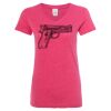 Women’s Glitter V-Neck T-Shirt Thumbnail