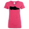 Women’s Glitter V-Neck T-Shirt Thumbnail