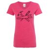Women’s Glitter V-Neck T-Shirt Thumbnail