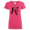 Women’s Glitter V-Neck T-Shirt Thumbnail