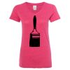 Women’s Glitter V-Neck T-Shirt Thumbnail