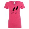 Women’s Glitter V-Neck T-Shirt Thumbnail