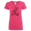 Women’s Glitter V-Neck T-Shirt Thumbnail