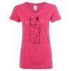 Women’s Glitter V-Neck T-Shirt Thumbnail