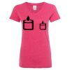 Women’s Glitter V-Neck T-Shirt Thumbnail