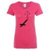 Women’s Glitter V-Neck T-Shirt Thumbnail