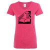 Women’s Glitter V-Neck T-Shirt Thumbnail