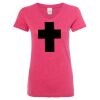 Women’s Glitter V-Neck T-Shirt Thumbnail