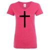 Women’s Glitter V-Neck T-Shirt Thumbnail