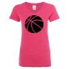 Women’s Glitter V-Neck T-Shirt Thumbnail