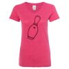 Women’s Glitter V-Neck T-Shirt Thumbnail