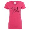 Women’s Glitter V-Neck T-Shirt Thumbnail