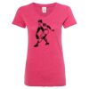 Women’s Glitter V-Neck T-Shirt Thumbnail