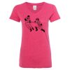 Women’s Glitter V-Neck T-Shirt Thumbnail
