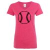 Women’s Glitter V-Neck T-Shirt Thumbnail