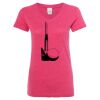 Women’s Glitter V-Neck T-Shirt Thumbnail
