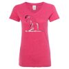 Women’s Glitter V-Neck T-Shirt Thumbnail