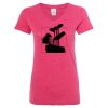 Women’s Glitter V-Neck T-Shirt Thumbnail