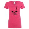 Women’s Glitter V-Neck T-Shirt Thumbnail