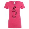 Women’s Glitter V-Neck T-Shirt Thumbnail