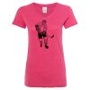 Women’s Glitter V-Neck T-Shirt Thumbnail