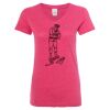 Women’s Glitter V-Neck T-Shirt Thumbnail