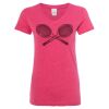 Women’s Glitter V-Neck T-Shirt Thumbnail