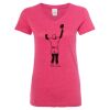 Women’s Glitter V-Neck T-Shirt Thumbnail