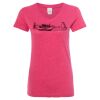 Women’s Glitter V-Neck T-Shirt Thumbnail