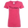 Women’s Glitter V-Neck T-Shirt Thumbnail
