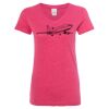 Women’s Glitter V-Neck T-Shirt Thumbnail